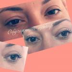 Работа ученицы Биоламинирование с ботоксом для ресниц LUXE BOTOX LASHES